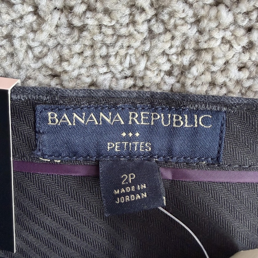 Banana Republic Martin Dress Pants Womens 2P Gray Wool Flare Stretch Workwear - Picture 2 of 16